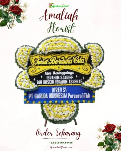 Papan Bunga Duka di Budeng